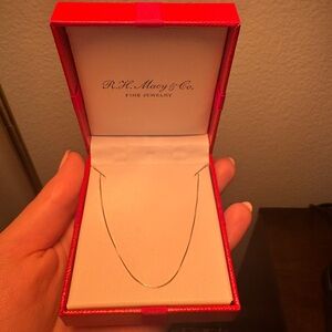 14k Rose Gold Box Chain 18” new